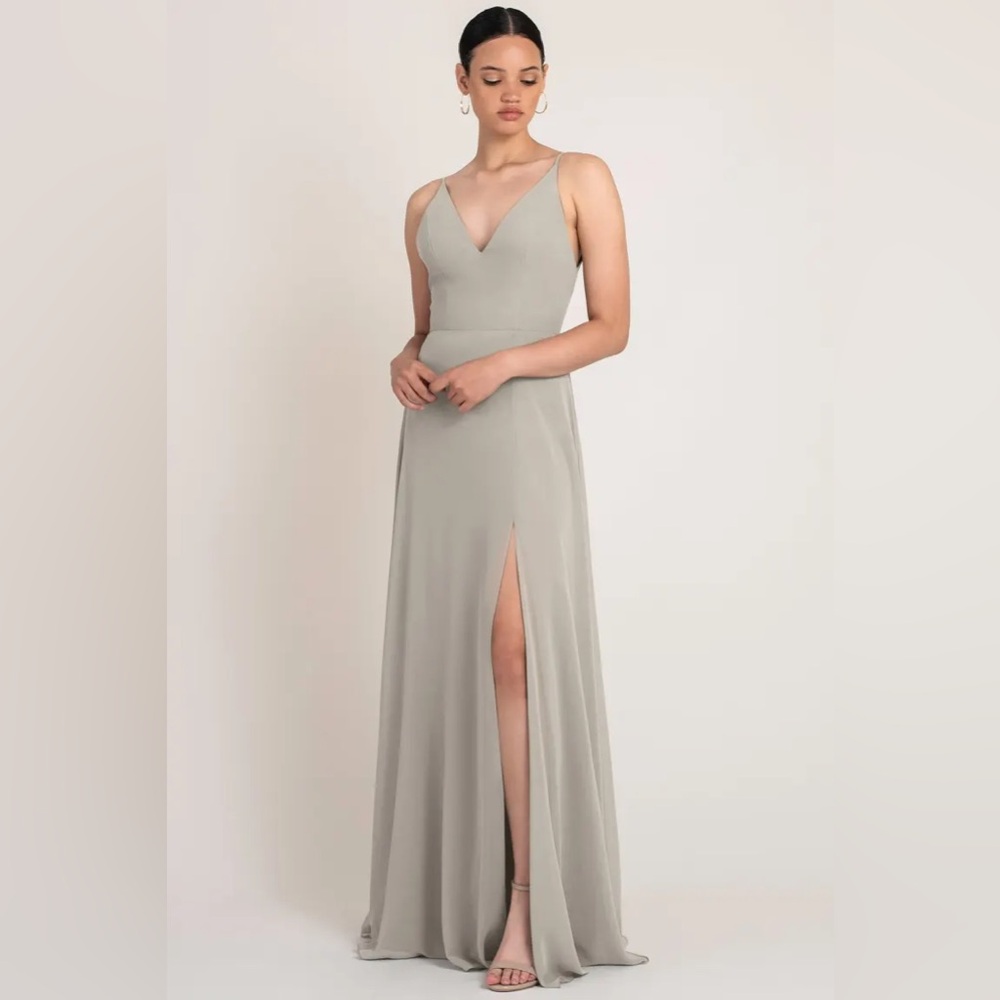 Jenny Yoo Martinique Earl Grey Gown Size 0